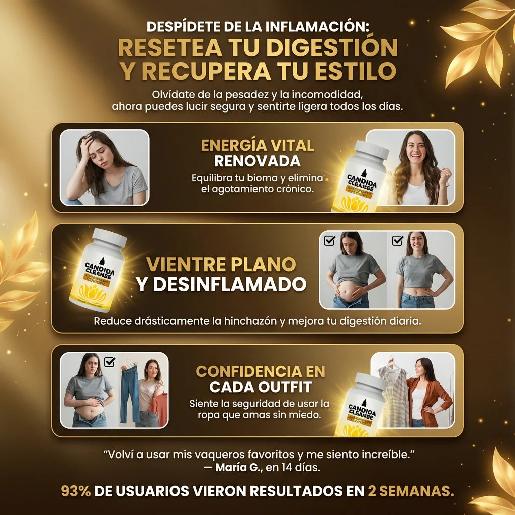 DESINFLAMA TU ABDOMEN Y RECUPERA TU BIENESTAR REGULANDO TU CANDIDA